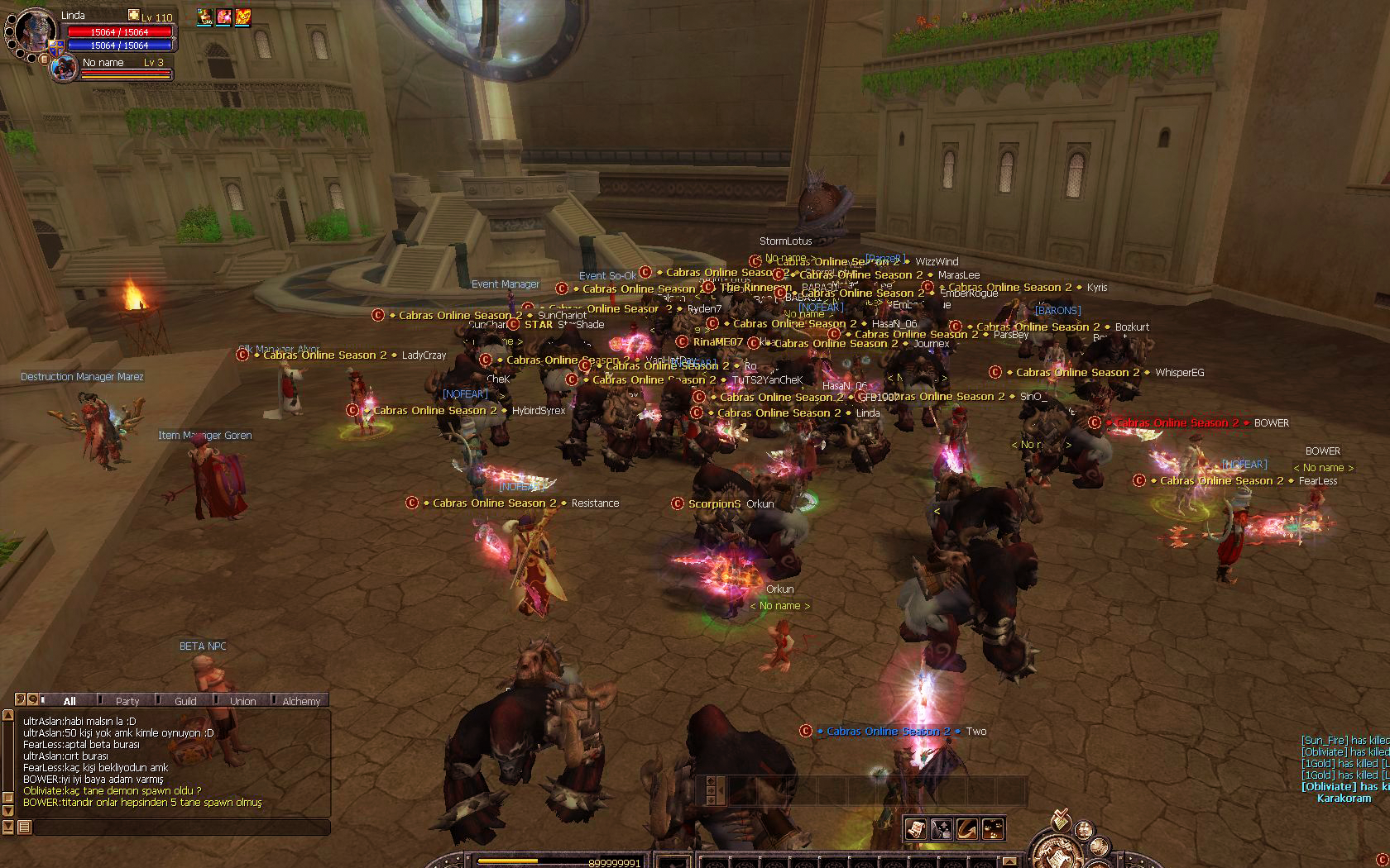 Cabras Online - SRO Server 110 Cap